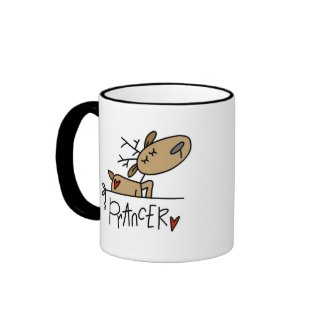 Prancer Reindeer Tshirts and Gifts mug