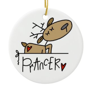 Prancer the Reindeer Christmas Keepsake Ornament ornament