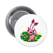 Prancing pink Aisha through flowers