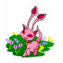 Prancing pink Aisha through flowers Tee Shirts