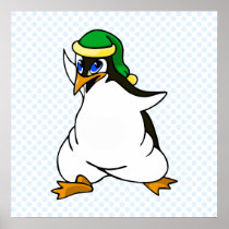 Prankster Penguin Print