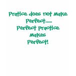 Pratice does not make Perfect.....Perfect pract... T Shirts