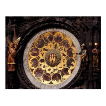 Prauge Clock Decoration Post Cards
