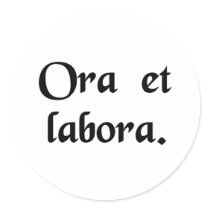 Pray and work. sticker