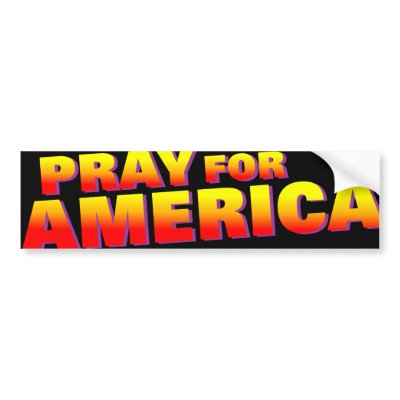 Pray for America 3 Bumper Stickers by Pazzoom