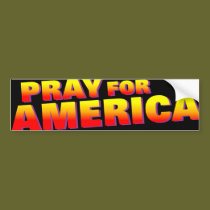 Pray for America 3 bumper stickers