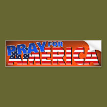 Pray for America 4 bumper stickers
