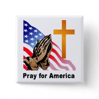 Pray for America button