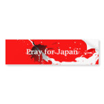 Pray for Japan Bumper Stickers