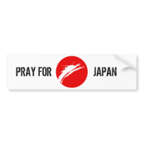 Pray for Japan bumper stickers