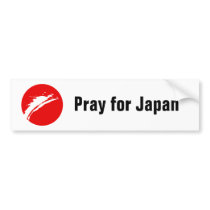 Pray for Japan bumper stickers