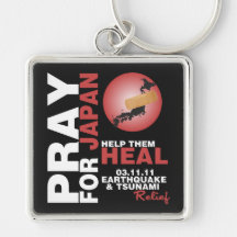PRAY FOR JAPAN - HELP THEM HEAL KEYCHAINS