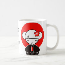 Pray for Japan Kokeshi Doll mugs