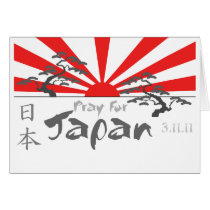 Pray for Japan with the Rising Sun Cards