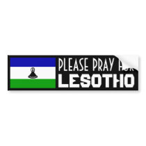 Pray for Lesotho Bumper Stickers