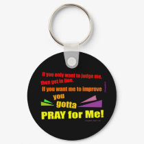 Pray for Me keychains