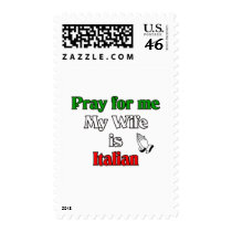 Pray for me my Wife is Italian Stamps