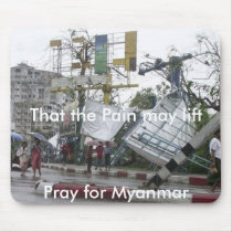 Pray for Myanmar mousepads
