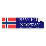 PRAY FOR NORWAY BUMPER STICKERS