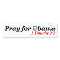 Pray for Obama Bumper Sticker