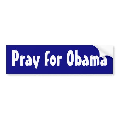 Pray for Obama Bumper Stickers by Invmog