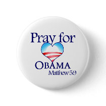 Pray for Obama Button