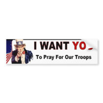 Pray For Our Troops Bumper Stickers