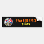 Pray for peace in Korea Bumper Stickers