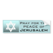 'Pray for the Peace of Jerusalem' bumper stickers by cowboyannie 'Pray for the Peace of Jerusalem' bumper stickers