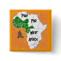 Pray For West Africa buttons