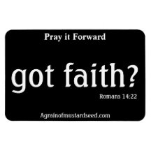 PRAY IT FORWARD Agrainofmustardseed.com 4x6 Magnet