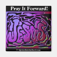 PRAY IT FORWARD Agrainofmustardseed.com Magnet