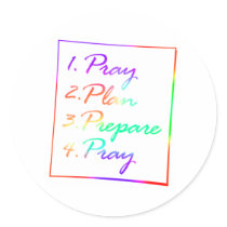 Pray, Plan, Prepare, Pray stickers by TWFStore_Inspiration Pray, Plan, Prepare, Pray stickers