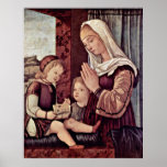 Pray to the Christ child by Vittore Carpaccio Poster