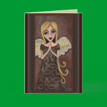 Prayer Angel - angelic greeting card