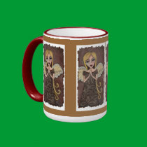 Prayer Angel - mug of faith by folkartblonde Prayer Angel - mug of faith