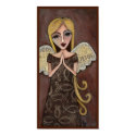 PRAYER ANGEL with Jesus collage wings - print by folkartblonde PRAYER ANGEL with Jesus collage wings - print