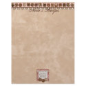 Prayer & Chocolate Woman's Recipe Pages for Binder letterhead