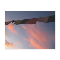 Prayer Flag Sunrise postcards by coffee7 Prayer Flag Sunrise postcards