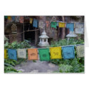PRAYER FLAGS AT TEMPLE cards