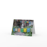 PRAYER FLAGS AT TEMPLE NOTE CARD