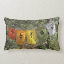 Prayer Flags Throw Pillow