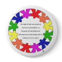 Prayer for Protection in Hands and Hearts Circle buttons