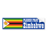 Prayer for Zimbabwe bumper stickers