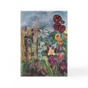 "Prayer Garden With Rosary" Sympathy Card by patsarts "Prayer Garden With Rosary" Sympathy Card
