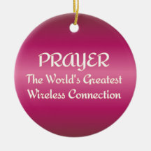 PRAYER - Greatest Wireless Connection Christmas Tree Ornaments