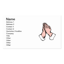 Prayer Hands Business Card