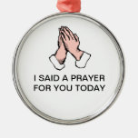 Prayer Hands Christmas Ornament