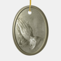 Prayer Hands Christmas Tree Ornaments