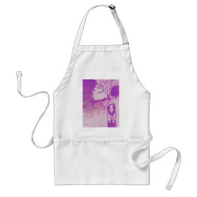 prayer in purple apron by joacreations